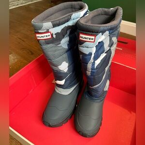 Women’s Hunter Blue Camo Snow Boots